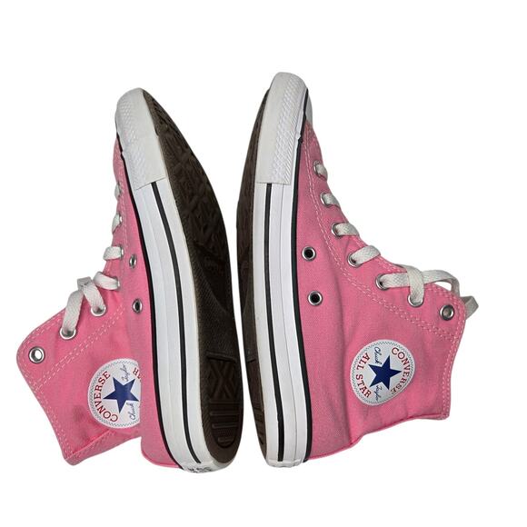 Converse Chuck Taylor All Star High Top Pink Sneakers Lace Up Shoes Youth SZ 2.5 - Picture 3 of 11